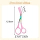 thumbnail image 5 of Tijeras de acero inoxidable de color para cejas con peine, tijeras para recortar cejas, herramienta de maquillaje para recortar cejas, peine, 5 of 5
