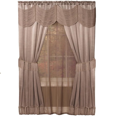 Juego De Ventanas Achim Halley, 6 Piezas, 56 X 84 Cm, Poliéster Malva