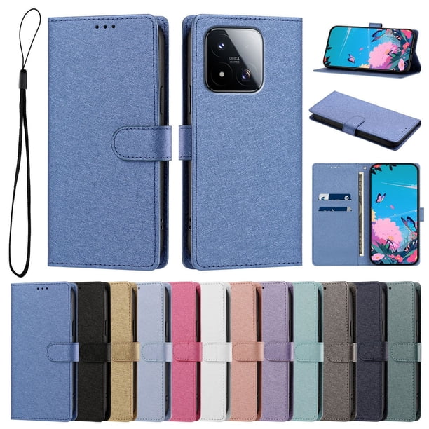 Cartera para Xiaomi 17 Max con Soporte y Correa, Azul