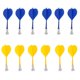 thumbnail image 3 of 12 piezas de dardos magnéticos de plástico de seguridad dardos de juego de interior objetivo azul amarillo, 3 of 3