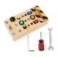 thumbnail image 5 of Tablero Ocupado De Madera Con Tablero Sensorial De Luz LED Para Niños Niñas Regalos Niños, 5 of 5
