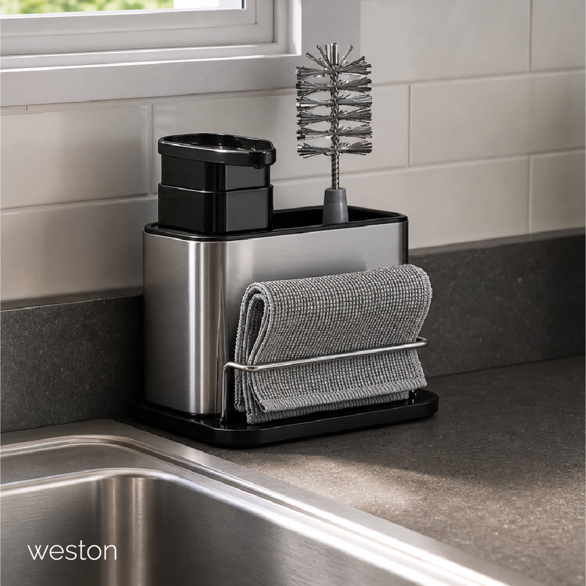 Organizador Para Lavaplatos Inox Organizador Cocina Weston