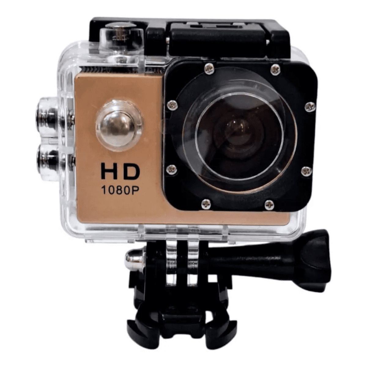 Genérico - Camara Digital De Accion 1080p 30mts Full Hd Dorado