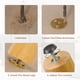 thumbnail image 5 of Patas para muebles Yes4All de madera natural, redondas de 4 pulgadas, juego de 4, 5 of 6