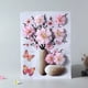 thumbnail image 3 of 1pc Wall Decal, 3D Pink Superposition Floral Wall Sticker, Waterproof Decorative Bronzing Wall Sticker For Bedroom Living Room, Home Decor, 3 of 3