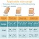 thumbnail image 2 of Protectores de patas de silla OASMU de silicona y fieltro, 16 piezas, grandes, 2 of 6