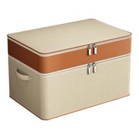 Magideal - Bolsa De Almacenamiento De Edredón Plegable, Bolsa De Almacenamiento De Ropa, Caja De Almacenamiento De Juguetes Multifuncional, Organizador De Embala 2 Capas 54X40X35Cm