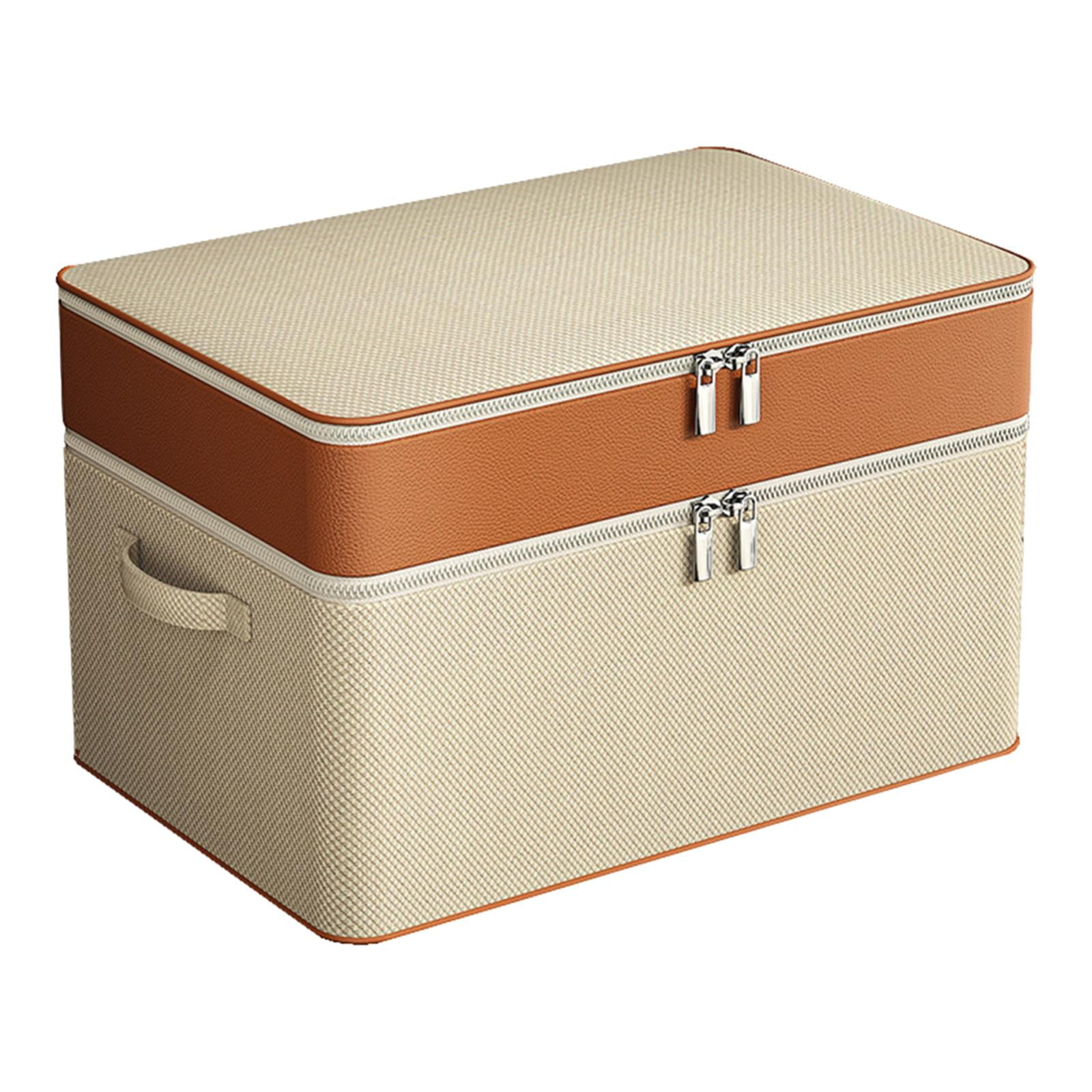 Magideal - Bolsa De Almacenamiento De Edredón Plegable, Bolsa De Almacenamiento De Ropa, Caja De Almacenamiento De Juguetes Multifuncional, Organizador De Embala 2 Capas 54x40x35cm