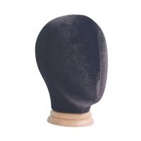 Magideal - Exhibición De Peinado De Cabeza De Maniquí, Modelo De Cabeza De Peluca Multiusos, Exhibición De Cabeza De Maniquí Para Salón, Gafas, Auriculares, Gorr Negro