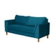thumbnail image 2 of Sofa Milan 2C Con Resortes Pocket Tela Velvet Azul Petroleo, 2 of 3