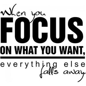 Rienda Libre Graphics - Decomural Focus On What You Want Inspirational Ws-15089