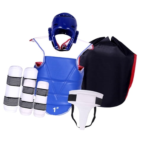 Ioensy - Karate Sparring Gear Set Equipo De Boxeo Engrosado Para Kickboxing Sanda Mma L Azul
