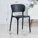 thumbnail image 2 of Pack 4 Sillas Comedor Terraza Negra Apilable PVC, 2 of 4