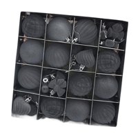 Magideal - 32 Bolas Navideñas Decorativas Colgantes Para Árbol, Accesorios Irrompibles De Pp, Ideales Para Decorar La Sala De Estar, Cumpleaños, Bodas Y Regalos. Gris