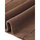 thumbnail image 5 of INSPIRE CHIC Vestido de Punto Acanalado para Mujer de Manga Larga con Cuello Redondo, Cintura Vasca, Línea A Fluida, Talla M, Marrón, 5 of 6
