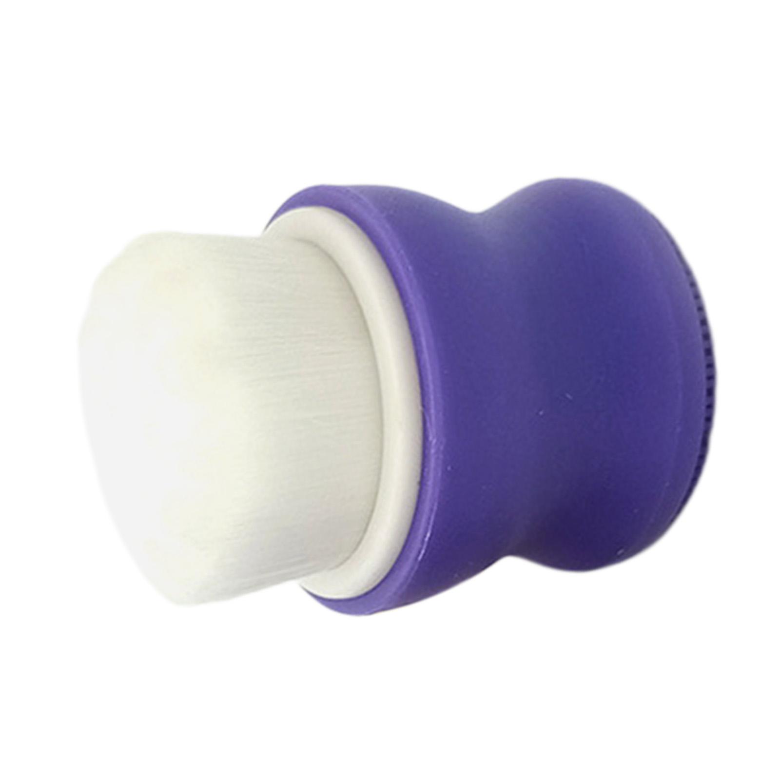 Magideal - Cepillo De Manual, Suaves Y Almohadilla De Silicona Exfoliante Para Masajear Fácilmente, Y Fregar, Llevar , Púrpura Violeta