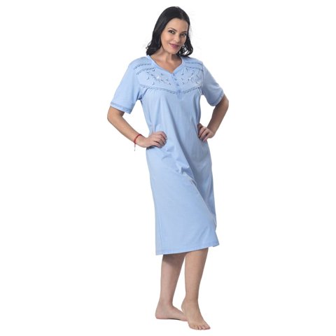 Mon Amour - Camisa Algodón Liso Con Bordado