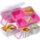 thumbnail image 1 of Bento Box BiuLeon, 5 compartimentos, a prueba de fugas, 10-15 ml, rosa, 1 of 7