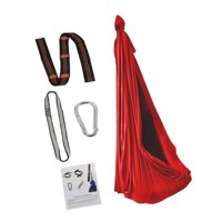 Magideal - Hamaca Para Niños Columpio Colgante Suave Y Duradero Para Yoga Al Aire Libre Rojo Y L