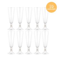 Disparo - Pack 10 Copas Champagne Desechables De 162Ml Para Celebracion