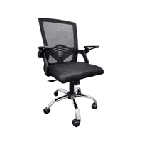 Genérico - Silla De Oficina Ejecutiva Ergonómica Con Respaldo De Malla Negra