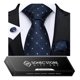 thumbnail image 1 of Corbata Hombres + Paño + Colleras. En Caja Para Regalo Papá azul Talla Única, 1 of 5
