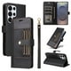 thumbnail image 1 of FOXDOCK Funda tipo Cartera para Samsung Galaxy S25 Ultra – Cubierta de Cuero PU con Múltiples Ranuras, Bolsillo para Efectivo y Correa de Muñeca, 1 of 6