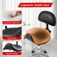 thumbnail image 2 of Saddle Stool with Back Support, Rolling Stools with Foot Rest, Ergonomic Adjustable Stool with Wheels, Backrest Adjustable Height & Angle for Salon Spa Tattoo Massage Swivel Stool Chair.(N753P243053B), 2 of 3