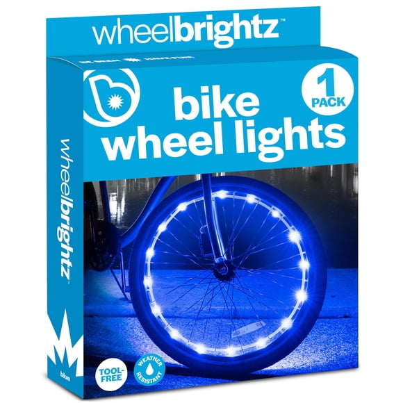 Luces para bicicleta Brightz Blue con hebra LED de 7 pies, alimentadas por pilas