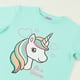 thumbnail image 3 of Polera Manga Corta Niña Celeste Be a Unicorn Unicornio, 3 of 4