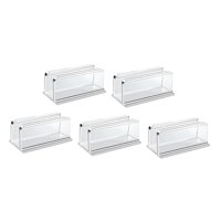 Magideal - 5 Soportes De Montaje Para Luces De Neón, Transparentes, Compactos Y Fáciles De Montar, Para Letreros De Neón, Tiras De Luces Led Flexibles Para Pared