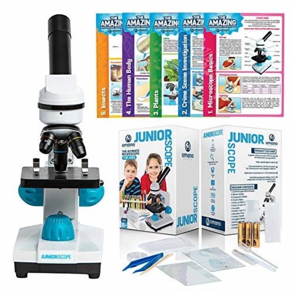 Kit de experimentos científicos Microscope Omano JuniorScope para niños