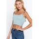 thumbnail image 2 of Top CC Clothing Algodón Spandex Cuello Redondo Copa Removible Sky Mint M, 2 of 5