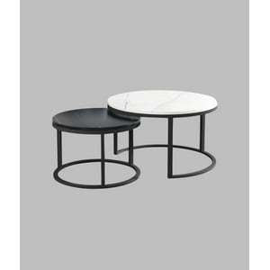 Genérico - Set 2 Mesa Centro Decorativa Auxiliar Hogar Combinada Jhn