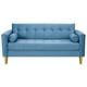thumbnail image 1 of Sofa Retro 3c Felpa 01 Azul Petroleo, 1 of 6