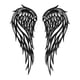 thumbnail image 1 of 2 Piezas Angel Wing Wall Art Office Hallway Collectible Chimenea Ornamento De Hierro 45cmx18cm, 1 of 5