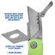 thumbnail image 4 of Navaja multiusos Sheffield 12615 Hi Vis Lockback Green, 4 of 8