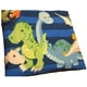 thumbnail image 2 of Niños Filas de Dinosaurios Ropa de Cama Azul Edredón / Funda nórdica para niños pequeños o gemelos, 2 of 3
