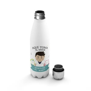 Creango - Botella Agua Termica Aqui Toma El Mejor Odontologo De Acero Inoxidable