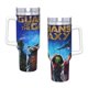 thumbnail image 4 of Guardianes de la Galaxia Vaso aislado de acero inoxidable con asa, diseño temático, regalo para familia, amigos y fans; incluye pajita y encaja en el portavasos estándar, 40 oz, 4 of 6