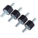 thumbnail image 1 of Amortiguadores Yosoo M8 con soportes de goma, 30 x 20 mm, para coche y barco, 1 of 4