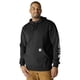 thumbnail image 1 of Sudadera Carhartt de ajuste holgado, peso medio, con logo en la manga, hombre, negra, 1 of 8