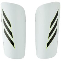 Espinilleras Adidas X League Unisex Para Adultos, Blanco/Negro/Lucid Lemon