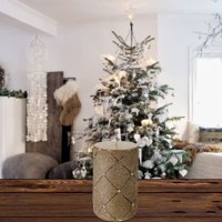 Mallorca - Vela Decorativa Brillantes Gold Mediana