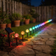 thumbnail image 3 of Set 12 Mini Estacas Solares Led Rgb Multicolor Jardín 10cm, 3 of 9