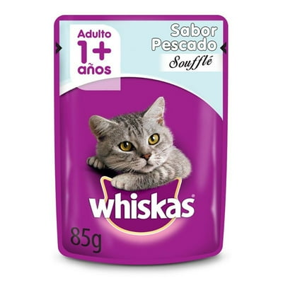 Alimento Húmedo Gato Adulto Jelly Sabor Pescado Pouch 85 G Whiskas