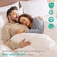 thumbnail image 4 of Paquete de 2 almohadas de cama con plumas de ganso blancas de tres gansos, tamaño king, suaves, de 600 hilos, 100% algodón, de firmeza media, con relleno envolvente de soporte suave, blanco liso, 4 of 6