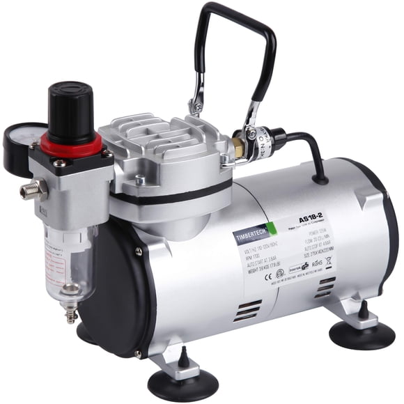 Compresor de aerógrafo TIMBERTECH AS18-2 Mini 1/6HP 20-23 L/min