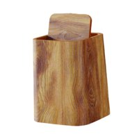 Bothyi - Papelera Rústica De Uso Versátil Y Sencilla Para Hoteles, Casas De Campo, Oficinas, Tamaño L, Con Tapa