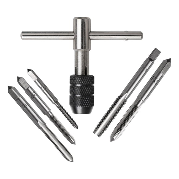 Juego De Llaves En T De 6 Uds Con Grifos De M3 m8 Métricos Broca Herramienta De Pisado De Tornillo De Metal